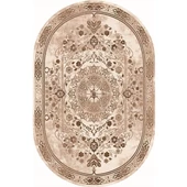 Brillant Latex Oval Kaymaz Taban Halı-BEST HLE11308.804-(130x190) - 1