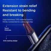 Joyroom S-1030t USB to Type-C Metal Kopmaz Hızlı Şarj Kablosu 3A thumbnail 12