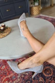 036 4268 Topukla Kadın 8 cm Topuklu Taşlı Abiye Ayakkabı - 9
