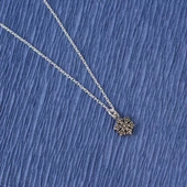 925 Ayar Gümüş Kar Tanesi Kolye thumbnail 3