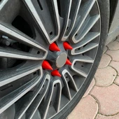 Sivri Mermi Bijon Kapağı Sökme Aparatlı 20 li Set 17 mm-19 mm KIRMIZI - 2