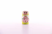 Ahşap Tombul İç İçe Matruşka Bebek Sarı Set 5li Büyük Boy - 2