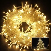 10 Metre Fişli  Şeffaf Kablolu Günışığı 100 Ledli Peri Led Animasyonlu - 1