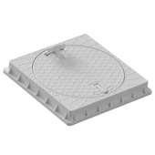 400mm Kare Rögar Kapağı / Çerçeve + Kapak - 1