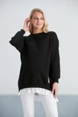 IŞŞIL 6465-Üç İplik Penye Yünlü Hamile Giyim SweatShirt - 10