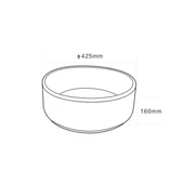 E-4006S Tezgah Üstü Porselen Lavabo E-4006S - 2