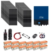 Teknovasyon Arge Güneş Enerjisi Solar Paketi 11kva İnverter 550 watt Güneş Paneli 200 Amper Jel Akü - 1