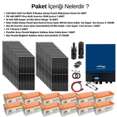 Teknovasyon Arge Güneş Enerjisi Solar Paketi 11kva İnverter 550 watt Güneş Paneli 200 Amper Jel Akü - 3