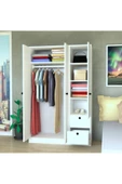 Mobilique 3 Kapaklı 2 Çekmeceli 110 Cm Gardırop - 3