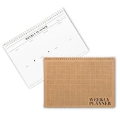 Haftalık Planlayıcı (Sümen) - A4 Boy Kraft Kapak - 1