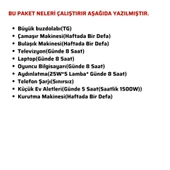 Güneş Enerjisi Solar Paketi 5kva İnverter 550 watt Güneş Paneli 48V 50 Amper Lityum Akü thumbnail 4