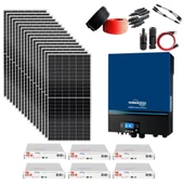 Teknovasyon Arge Güneş Enerjisi Solar Paketi 7.2kva İnverter 550 watt  Güneş Paneli 48V 50 Amper Lityum Akü - 1