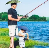 Gökkuşağı Kafa Şemsiyesi Güneş Şemsiyesi Çok Renkli Standart - 6