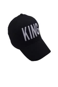 King Lacivert Şapka Beyaz Nakışlı  SİYAH Tek Ebat - 2