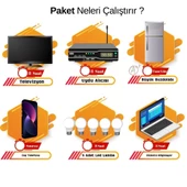 Teknovasyon Arge Güneş Enerjisi Solar Paketi 3kva İnverter 400 watt Güneş Paneli 200 Amper Jel Akü - 2