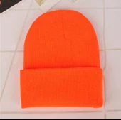 Neon Turuncu Basic Bere Unisex  Turuncu Bere  Neon Turuncu Standart - 1