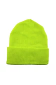 Neon Turuncu Basic Bere Unisex Turuncu Bere Fosfor Yeşili Standart - 2