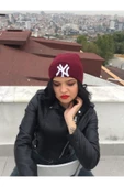 Ny  New York Yankees Nakışlı Bere  Bordo Tek Beden - 6