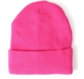 Neon Turuncu Basic Bere Unisex  Turuncu Bere  Fuşya Standart - 1