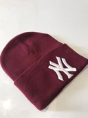 Ny  New York Yankees Nakışlı Bere  Bordo Tek Beden - 2