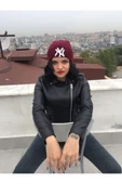 Ny  New York Yankees Nakışlı Bere  Bordo Tek Beden - 4