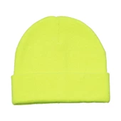Neon Turuncu Basic Bere Unisex Turuncu Bere Fosfor Yeşili Standart - 1