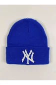 Ny  New York Yankees Nakışlı Bere  SAKS MAVİSİ Tek Beden - 1