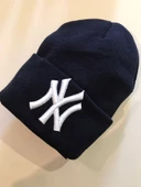 Ny  New York Yankees Nakışlı Bere  Lacivert - Beyaz Tek Beden - 3