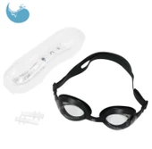 Mavi Çocuk Yüzücü Gözlüğü Havuz Deniz Gözlüğü 9-14  yaş  Siyah - 4