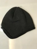 İçi Polarlı Kulaklı Bere Kışlık Bere   Antrasit thumbnail 3