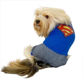 Superman Penye Tulum Köpek Tulumu Köpek Elbisesi - 3