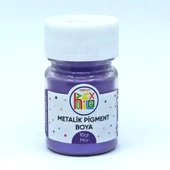 EPOKSİ REÇİNE METALİK SEDEFLİ PİGMENT TOZ BOYA MOR RENK 10 GR - 1