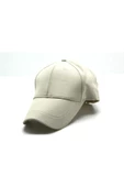 Arkası Cırtlı Ayarlanabilir Erkek-kadın Sade Spor Şapka KREM Tek Ebat - 1