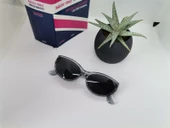 Cat Eye Bayan Oval Güneş Gözlüğü Beyaz Güneş Gözlüğü Beyaz Tek Ebat - 1