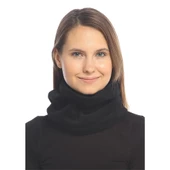 Kadın Polar Boyunlık Bere - Haki Siyah - 1