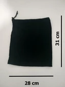 Kadın Polar Boyunlık Bere - Haki Siyah - 4