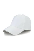 Pembe Basic Unisex  Spor Düz  Şapka Kep  Beyaz Tek Ebat - 2