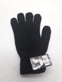 Kaliteli Triko Erkek Siyah Örgü Eldiven Siyah Erkek Tek Ebat - 2