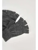 Antrasit Unisex Triko Kesik Eldiven Antrasit Tek Ebat - 4