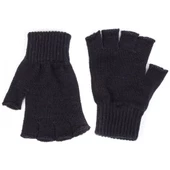 Antrasit Unisex Triko Kesik Eldiven Siyah Tek Ebat - 2