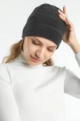 Polar Bere Kayak Beresi Siyah Yumuşak Ve Sıcak Tutan Polar  Antrasit Tek Beden - 1