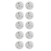 Mobilya Masa Sehpa Ayağı Bağlantı Aparatı Açılı Dereceli Ayak Tabanı Beyaz (10 ADET) - 2