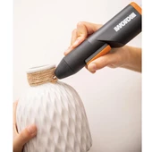 Worx Wx746.9 Makerx 20Volt Profesyonel Sıcak Mum Silikon Tabancası + 10 Silikon (Akü Dahil Değildir) - 7