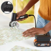 Worx Wx745.9 Makerx 20Volt Profesyonel 38Mm Kumaş, Deri, Karton Kesici (Akü Dahil Değildir) - 10