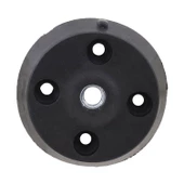 Mobilya Masa Sehpa Ayağı Bağlantı Aparatı Düz Ayak Tabanı Siyah (10 Adet) - 5