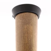 Mobilya Masa Sehpa Ayağı Bağlantı Aparatı Düz Ayak Tabanı Siyah (10 Adet) - 3