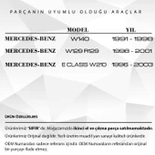 Mercedes W210,W140 için Katlanır Yan Aynalar Cam Destek Tamir Parçası Seti - 2