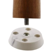 Mobilya Masa Sehpa Ayağı Bağlantı Aparatı Düz Ayak Tabanı Beyaz (10 ADET) - 7