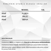 Fiat Palio, Siena, Albea için Güneşlik Ayağı -Koyu Renk- 2li - 2