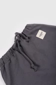 Bağcıklı Basic Pantolon Antrasit Gri - 3